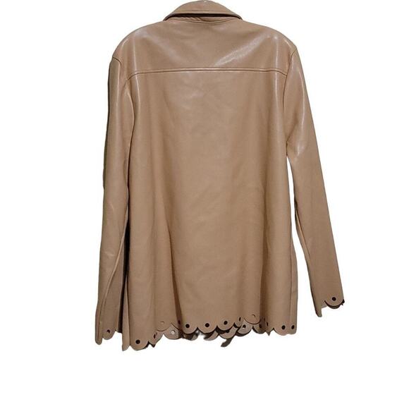 Marc New York Tan Faux leather Jacket Sz Xlarge   NWT - Picture 5 of 8
